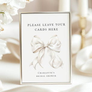 Affiche Elle noue le noeud Favors Panneau de table