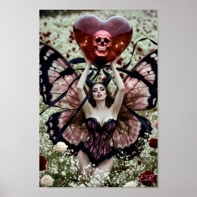 Affiche Elle porte la mort comme une Saint-Valentin (Devant)