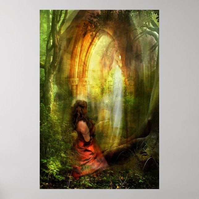 Affiche Elle priait avec prière (Devant)