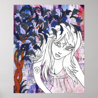 Affiche Elle qui traverse l'espace par Meghan Oona