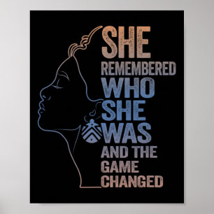 Affiche Elle Se Souvient De Qui Elle Était Et Le Jeu A Cha