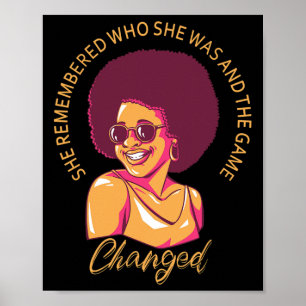 Affiche Elle S'Est Souvenue De Qui Elle Était Et Le Jeu A