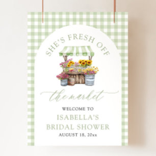 Affiche Elle sort tout droit du marché Bienvenue à la fête