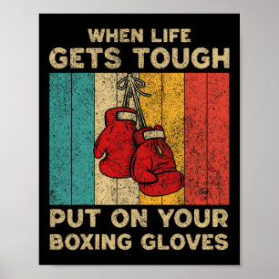 Affiche Elle Te Punira Dans Le Visage Vintage Boxe