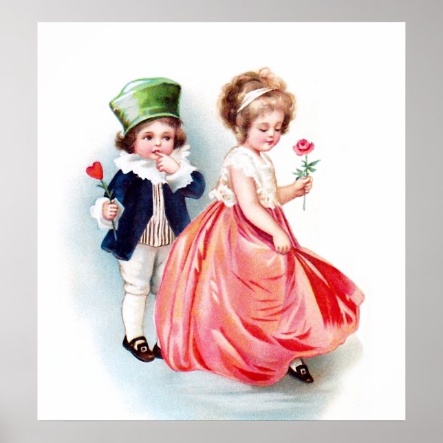 Affiche Ellen H. Clapsaddle : J'aime mon amour (Devant)