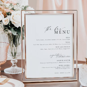 Affiche Ellesmere Modern Minimal Le Menu Barre Panneau