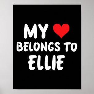 Affiche Ellie - Mon cœur appartient à Ellie - Amour