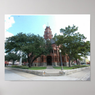 Affiche Ellis County Courthouse, Waxahachie, Texas