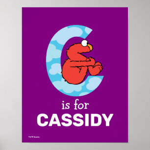 Affiche Elmo Alphabet   C Nuages