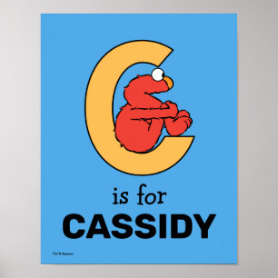 Affiche Elmo Alphabet   C Orange