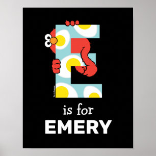 Affiche Elmo Alphabet   E Eggs