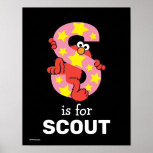 Affiche Elmo Alphabet   Étoile S