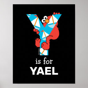 Affiche Elmo Alphabet   Y Yacht