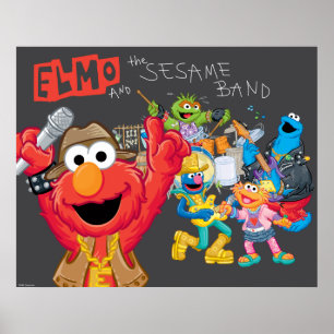 Affiche Elmo et le Sesame Band