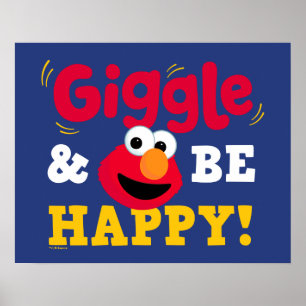 Affiche Elmo Rire et être Heureux