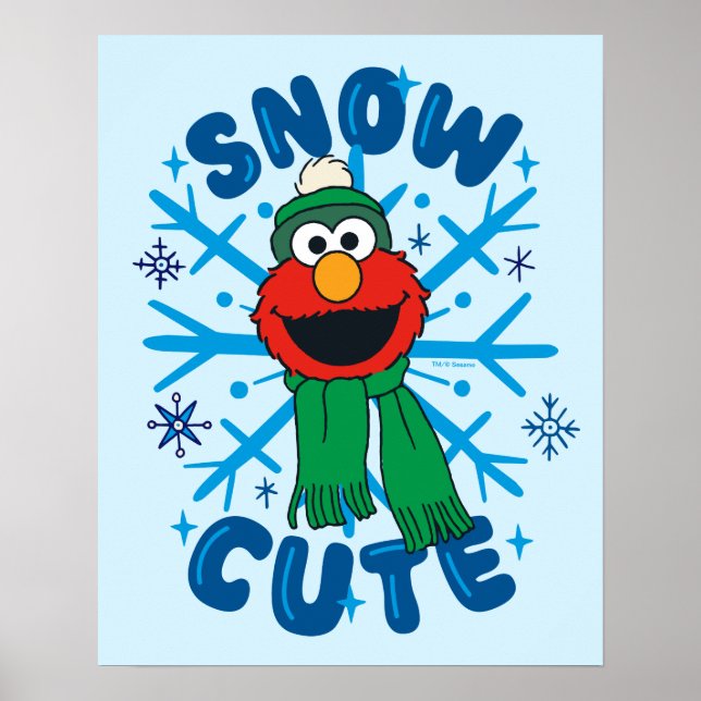 Affiche Elmo Snow Cute (Devant)