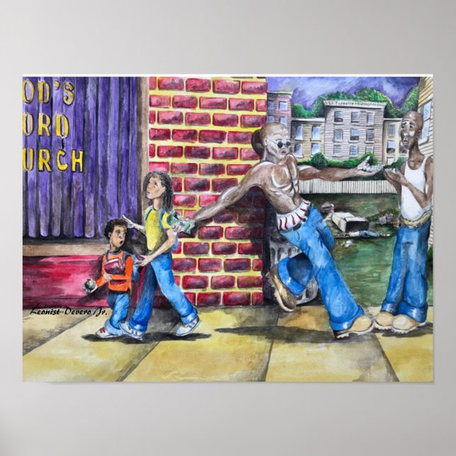 Affiche Éloigne-toi du négatif (Devant)