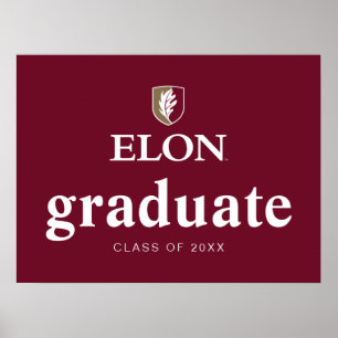 Affiche Elon   Diplômé 20XX