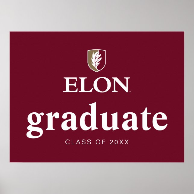 Affiche Elon | Diplômé 20XX (Devant)