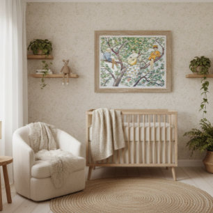 Affiche Elsa Beskow vintage Jardin Enchanté 