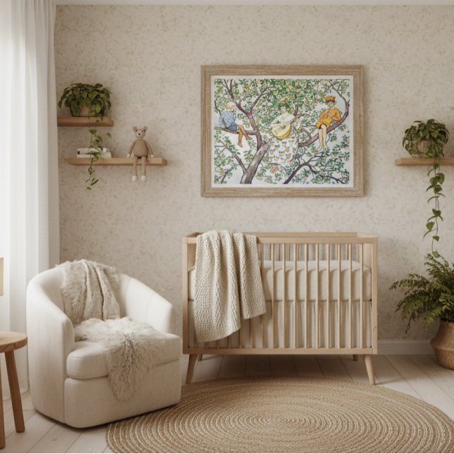 Affiche Elsa Beskow vintage Jardin Enchanté  (Créateur téléchargé)