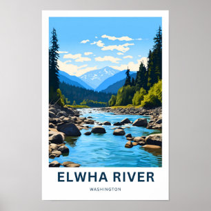Affiche Elwha River Washington Imprimer