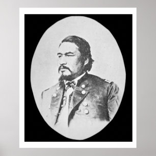 Affiche Ely Samuel Parker (1828-1895) Chef de Seneca et Fe