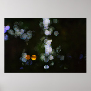 Affiche Emballage en plastique de couleur agrafé