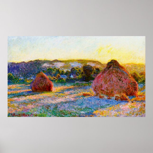 Affiche Emballages à la fin de l'été, effet du soir (Devant)