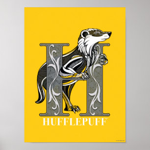 Affiche Emblème croisé HUFFLEPUFF™