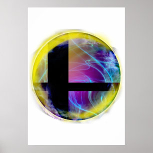 Affiche Emblème De Balle Smash De Super Smash Bros