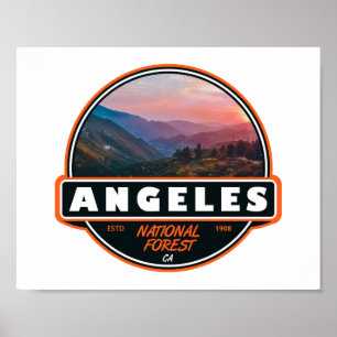 Affiche Emblème de Californie forestière nationale de Ange