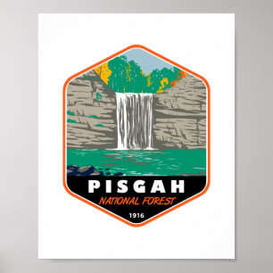 Affiche Emblème de la Pisgah Forêt nationale Caroline du N