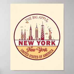 Affiche Emblème de l'horizon de New York City
