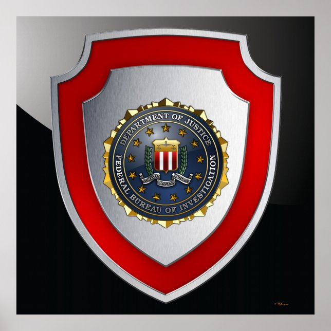 Affiche Emblème du FBI (Devant)