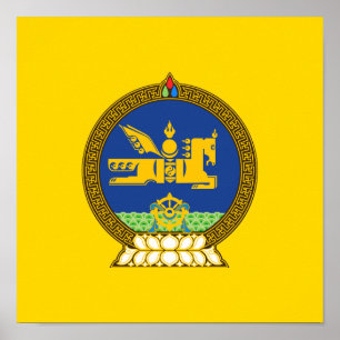 Affiche emblème mongol (mongol)