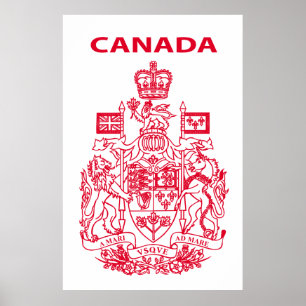 Affiche emblème national du Canada