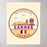 Emblème Skyline de Cannes France