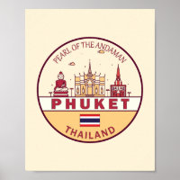 Emblème Skyline Phuket Thaïlande City