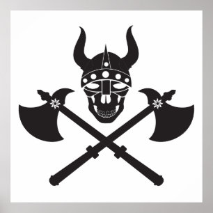 Affiche emblème viking