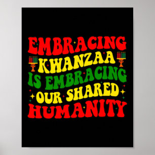 Affiche Embracer Kwanzaa Est Notre Humanité Commune Africa
