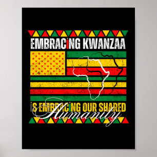 Affiche Embracer Kwanzaa Est Notre Humanité Commune Africa