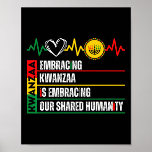 Affiche Embracer Kwanzaa Est Notre Humanité Commune Africa