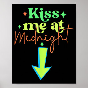 Affiche Embrasse-moi drôles de couples assortis minuit