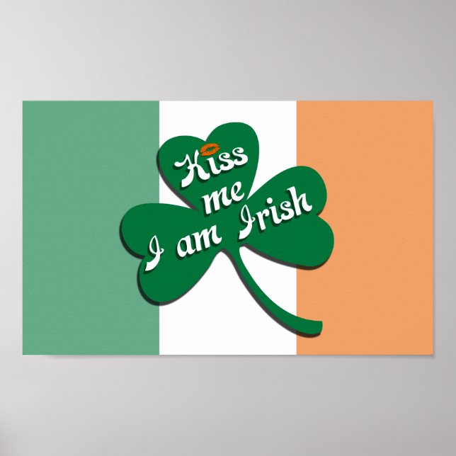 Affiche Embrasse-moi Je suis irlandais (Devant)