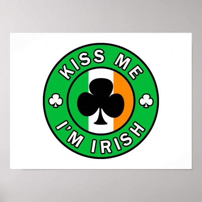 Affiche Embrasse-moi Je suis irlandais (Devant)