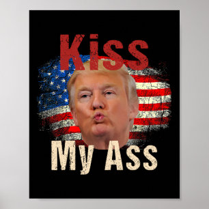 Affiche Embrasse mon Trump drôle