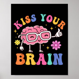 Affiche Embrasse Ton Cerveau Pouce Happy Avec Gles Motivat