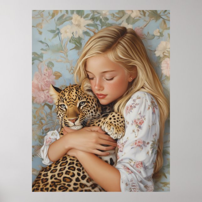 Affiche Embrasser avec Leopard (Devant)