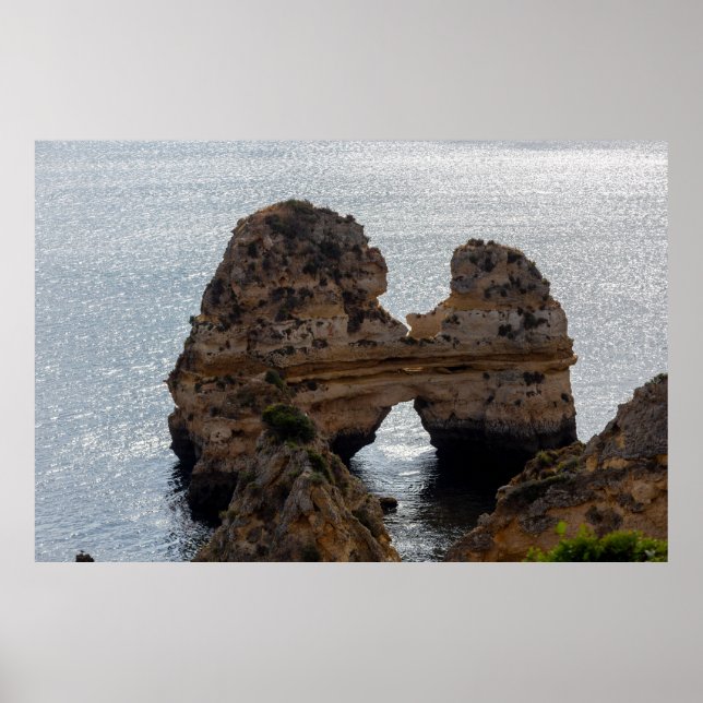 Affiche Embrasser des rochers en Algarve (Devant)